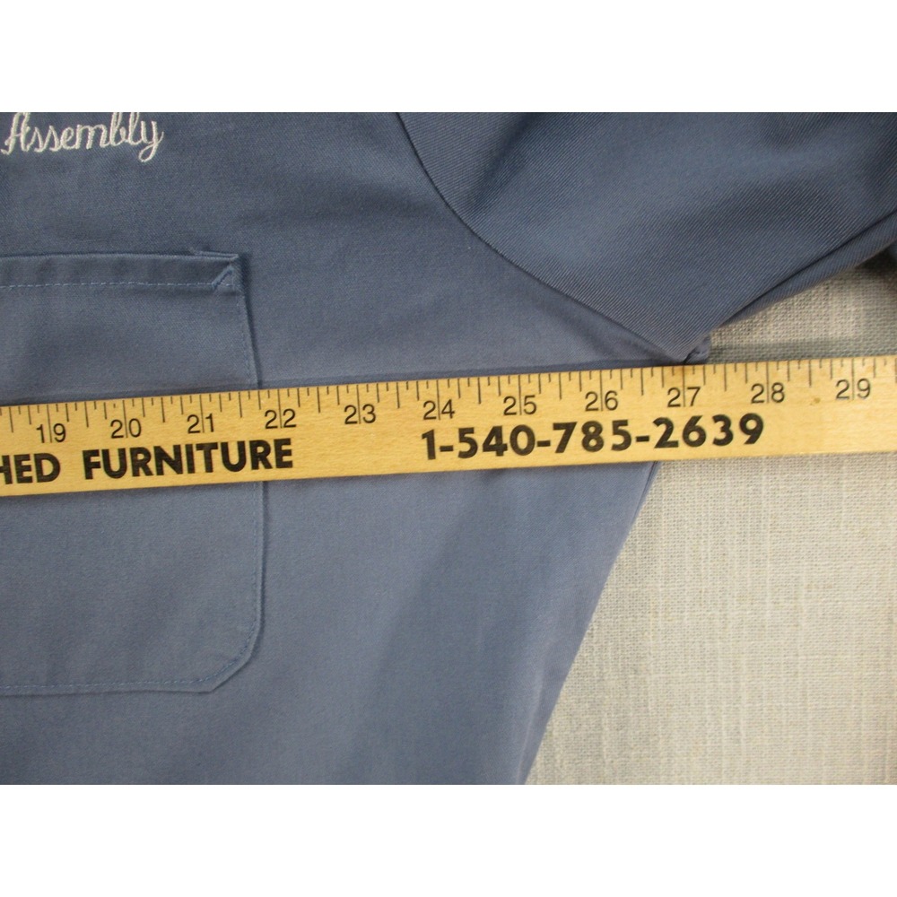 Red Kap General Motors Moraine Assembly Coveralls Mens 48 RG Blue Work Jumpsuit - Picture 4 of 9